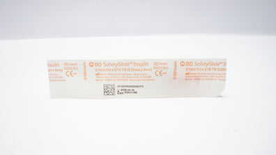 BD 305937 SafetyGlide U-100 Insulin Syringe 3/10ml 31G x 5/16TW